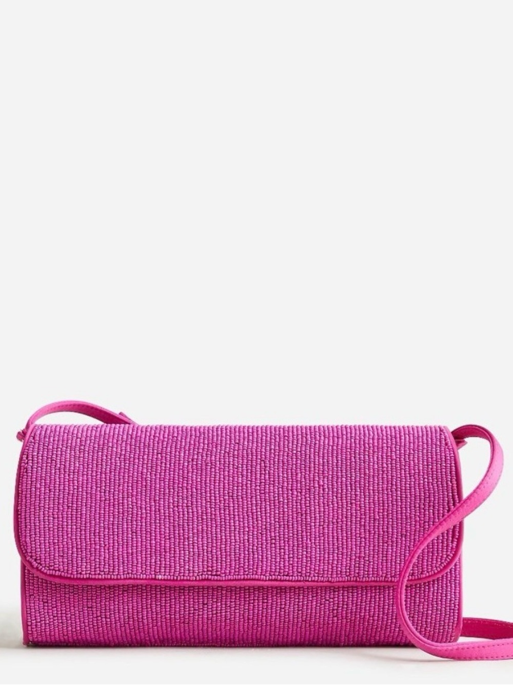 NWT J. Crew Florence Pink Beaded Purse
